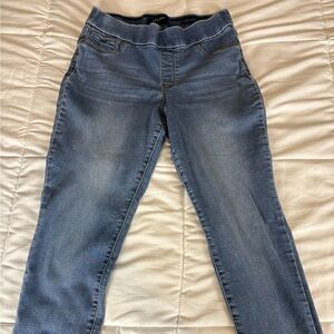 Nine West Heidi Pull-On Skinny Jeans Women’s Size 10 Blue Stretch Denim Mid Rise